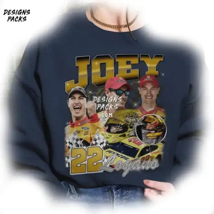 Joey Logano Nascar Fan Vintage Png Design