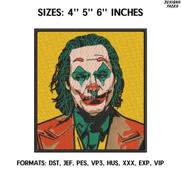 Joker Embroidery Design File, Batman Comics Embroidery Design, Machine  Design Pes Dst. Machine Embroidery File