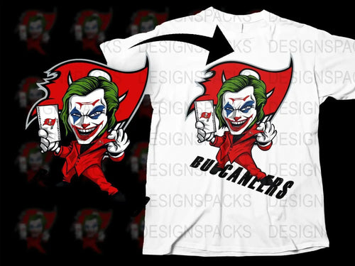 Joker Joker Inspired Buccaneers Fan Png Digital Download
