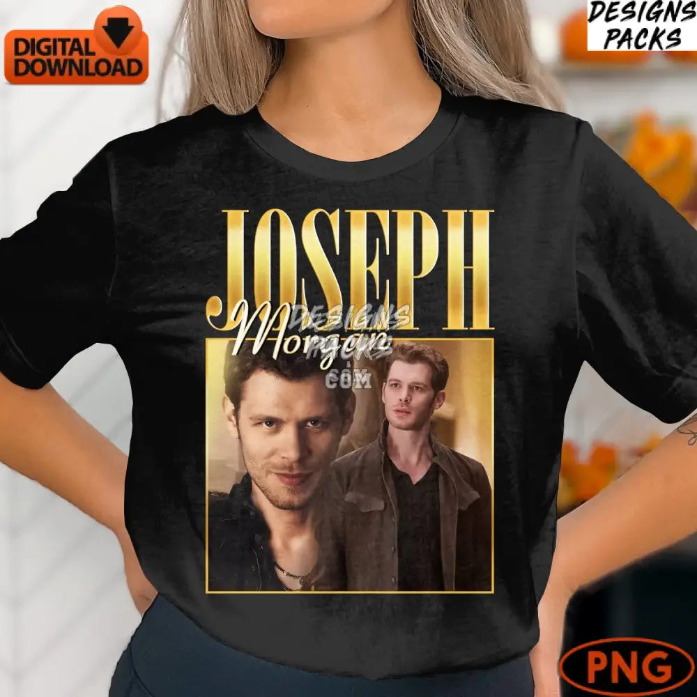 Joseph Morgan Digital Art Print Tv Show Character Modern Portrait Gift For Fans High Quality