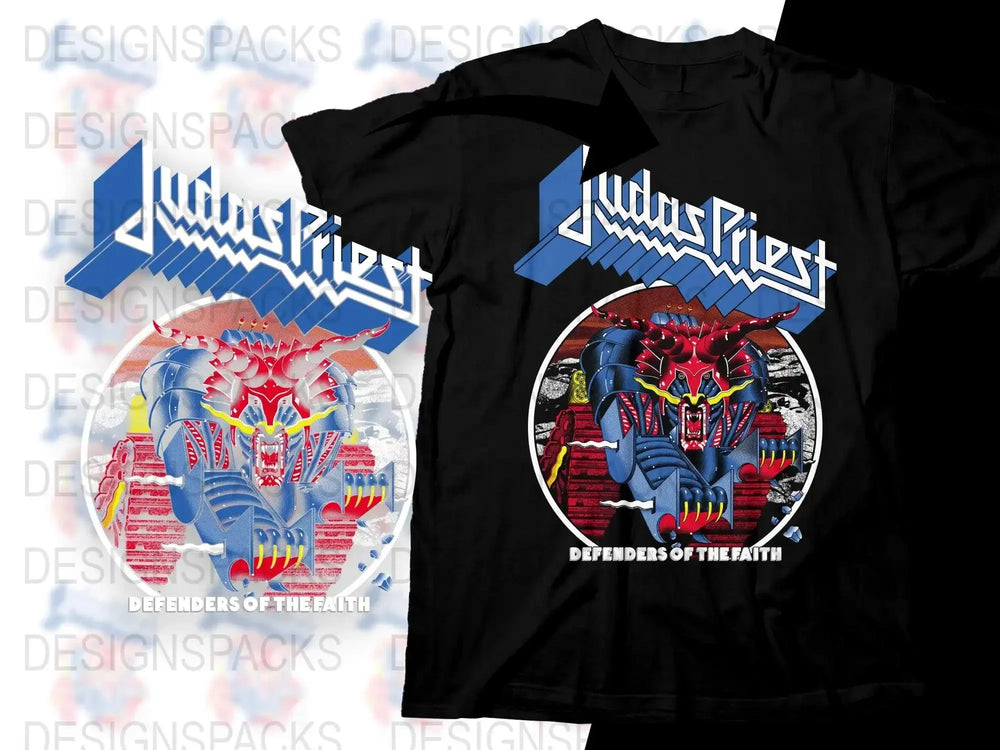 Judas Priest Defenders of the Faith Graphic Band Png Digital Download