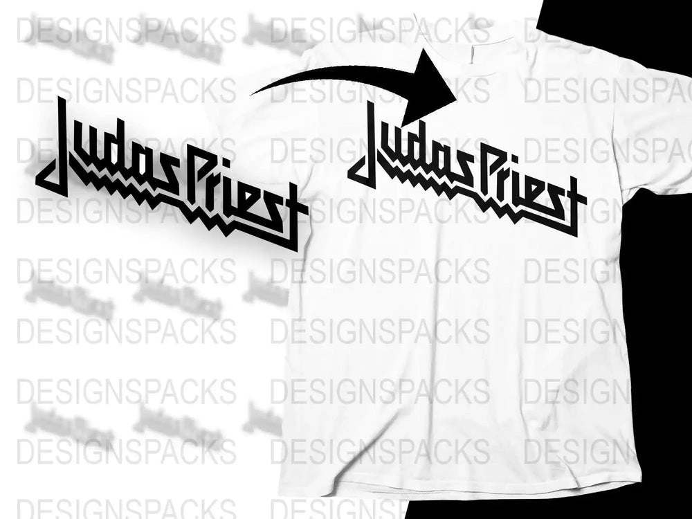 Judas Priest Logo Rock Band Graphic Design Png Design Digital Download