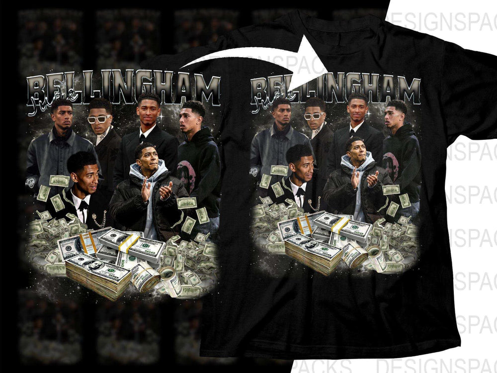 Jude Bellingham Star Bootleg Dollars Soccer Png Digital Download
