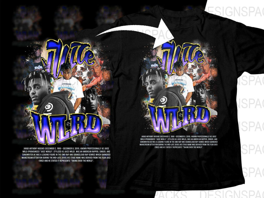 Juice WRLD Colorful Vivid Artistic Png Digital Download