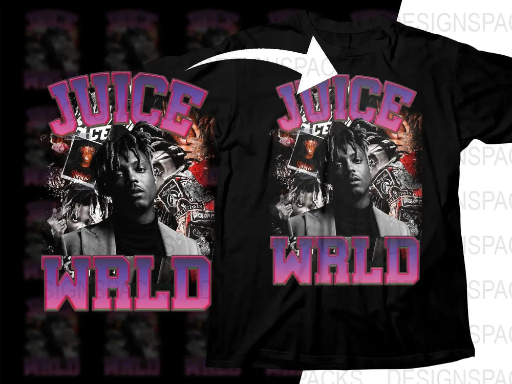 Juice WRLD Graphic Art Design Collage Png Digital Download