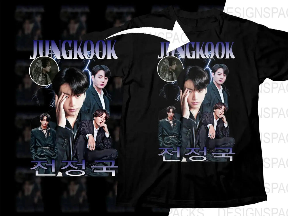 Jungkook Kpop Stylish Music BTS Collection Png Digital Download