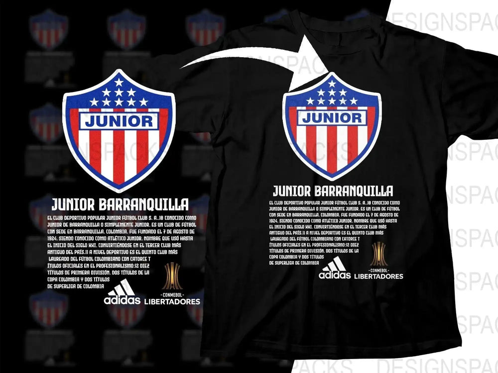 Junior Barranquilla Emblem Soccer Graphic Png Digital Download