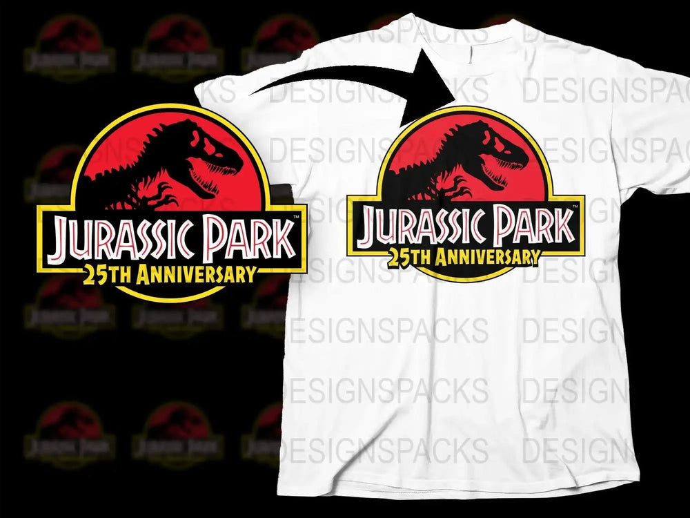 Jurassic Park 25th Anniversary Png Digital Download