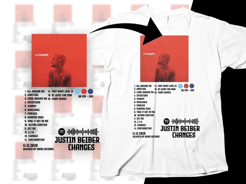 Justin Beiber Changes Album Poster Digital product