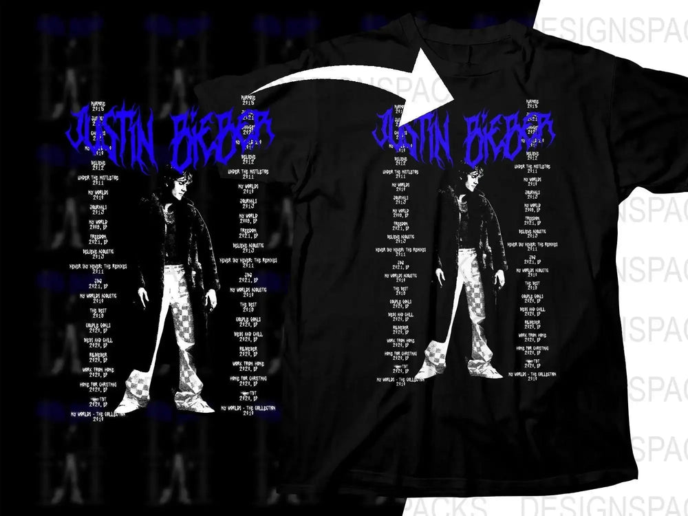 JUSTIN BIEBER Music Artist Streetwear Png Digital Download