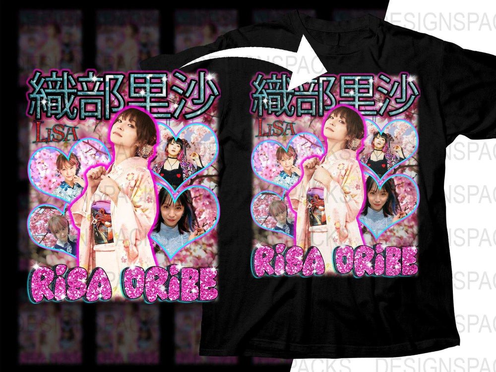 K-pop LiSA Risa Oribe Graphic Print Png Digital Download