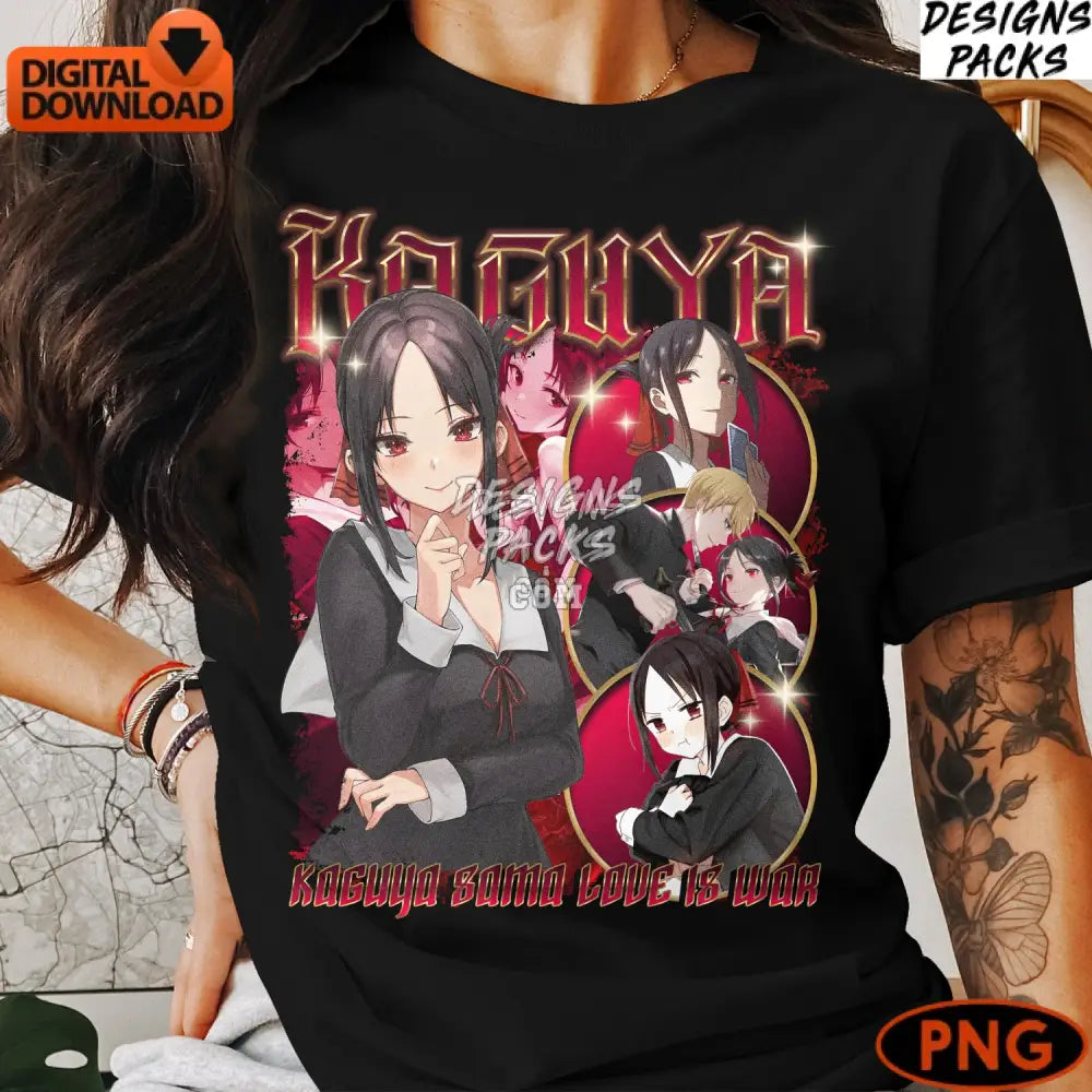 Kaguya-Sama Love Is War Anime Digital Art Instant Download Png File