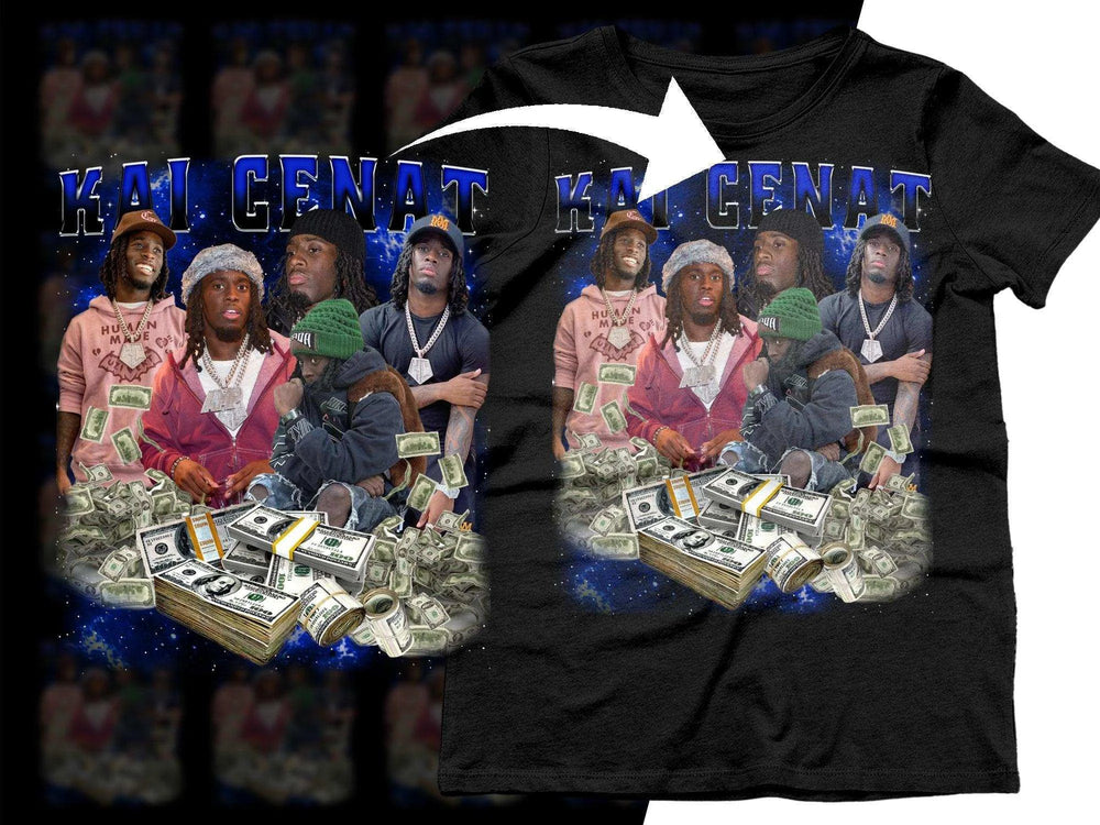 Kai Cenat Money and Fame Funny Bootleg Rich Youtube Png Digital Download