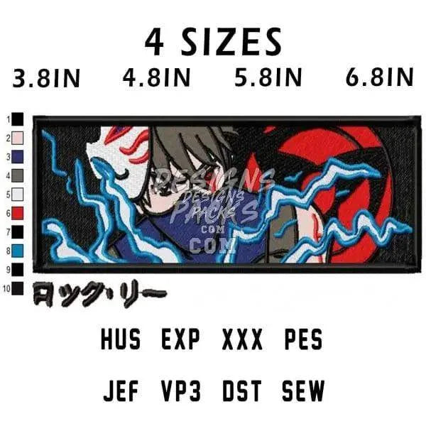 Kakashi Hatake Anime Embroidery Design