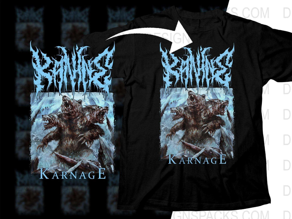 Kanine Thrilling Rock Design Karnage Png Halftone Digital Download