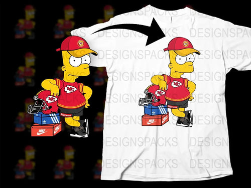 Kansas City Chiefs Character Graphic Png Digital Download