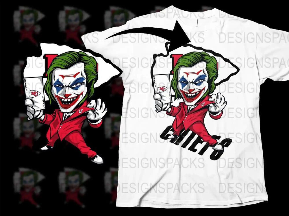 Kansas City Chiefs Joker Graphic Png Digital Download