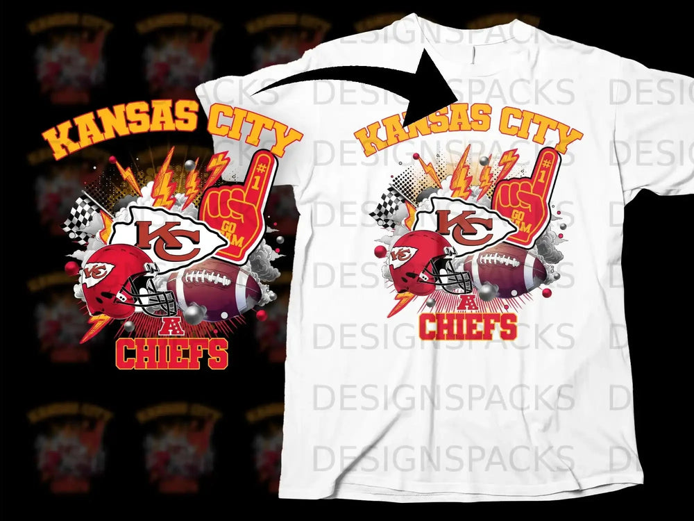 Kansas City Chiefs Football Fan T-Shirt with Graphics