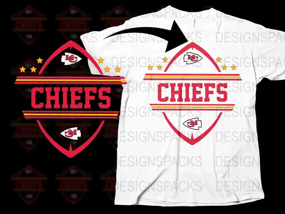Kansas City Football Team T-Shirt, Chiefs Inspired Graphic Tee, Fan Apparel, Sports Casual Wear