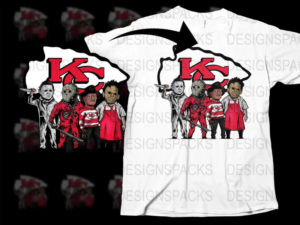 Kansas City Chiefs Slashers Horror Theme Png Digital Download