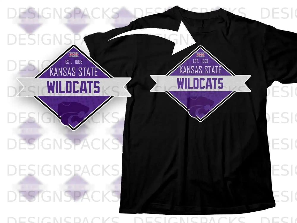Kansas State Wildcats Est 1863 T-Shirt for Fans