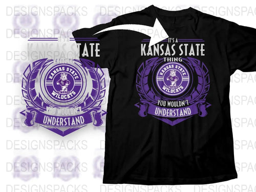 Kansas State Wildcats T-Shirt, Purple College Fan Gear, It's a Kansas State Thing You Wouldn't Understand Shirt