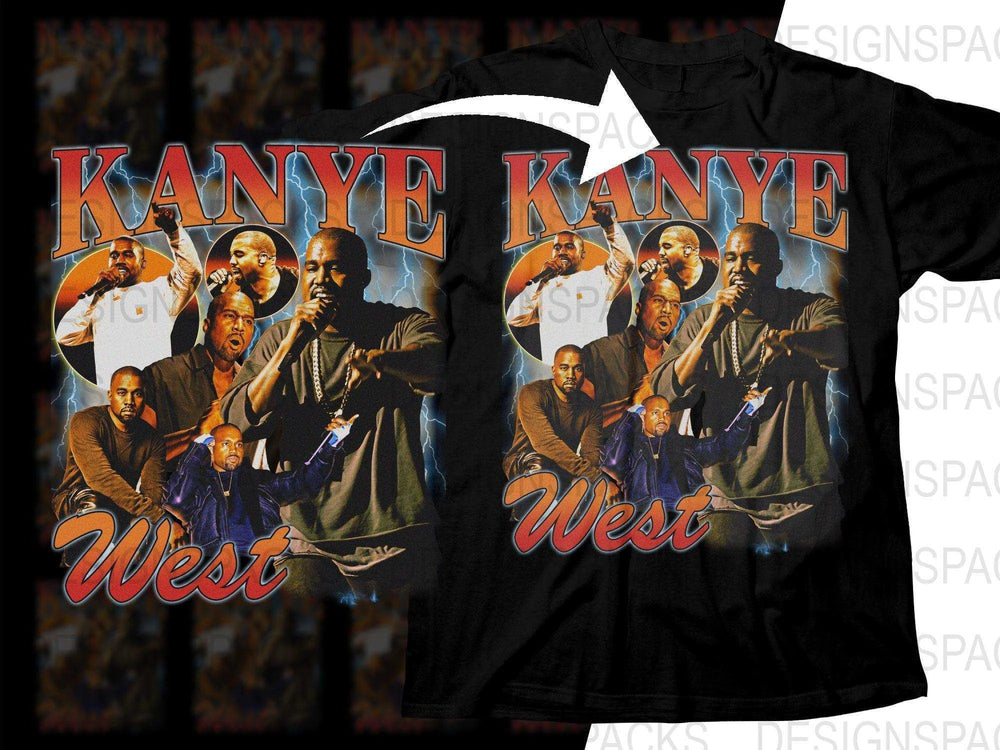 Kanye West Music Bootleg Graphic Art Png Digital Download