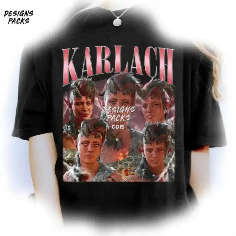 Karlach Bootleg Rap Video Game Vintage Graphic Png Design