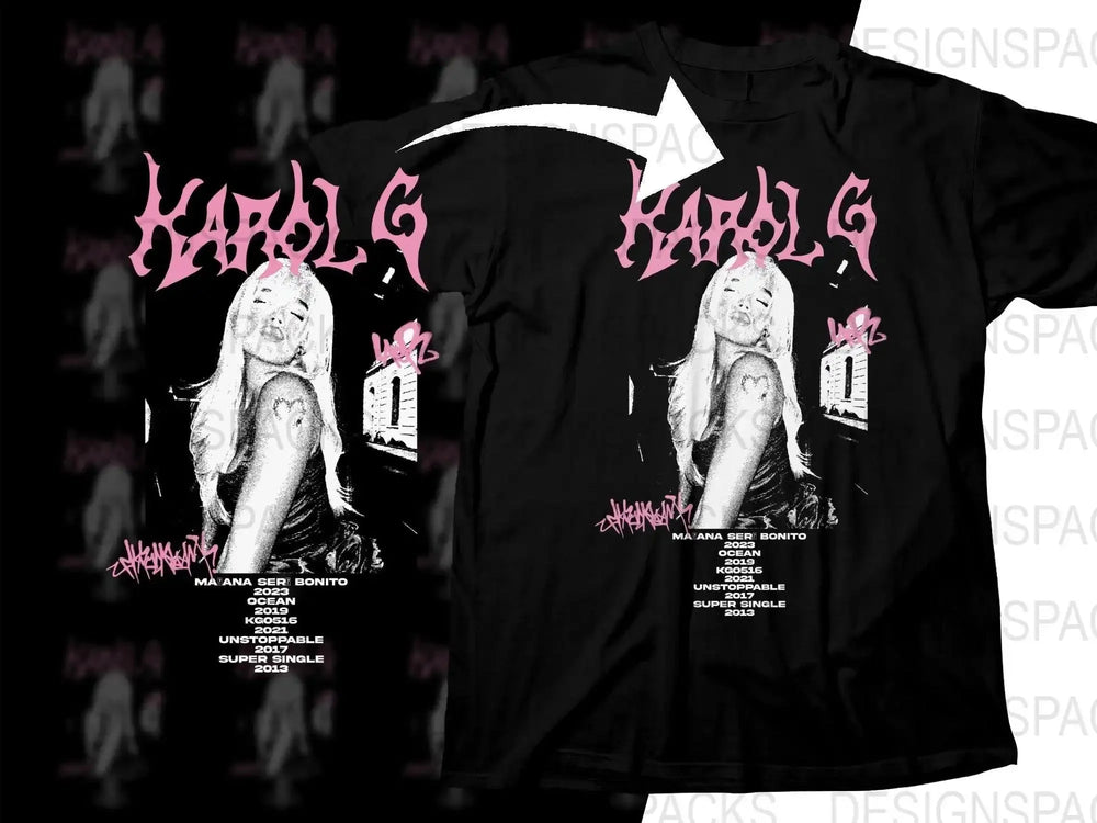 KAROL G Music Artist Streetwear Png Digital Download