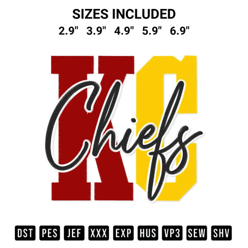 Kc Chiefs Embroidery Design