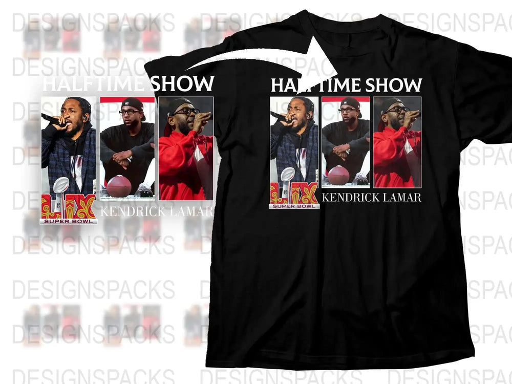 Kendrick Lamar 2025 Super Bowl LIX Performance Png Digital Download