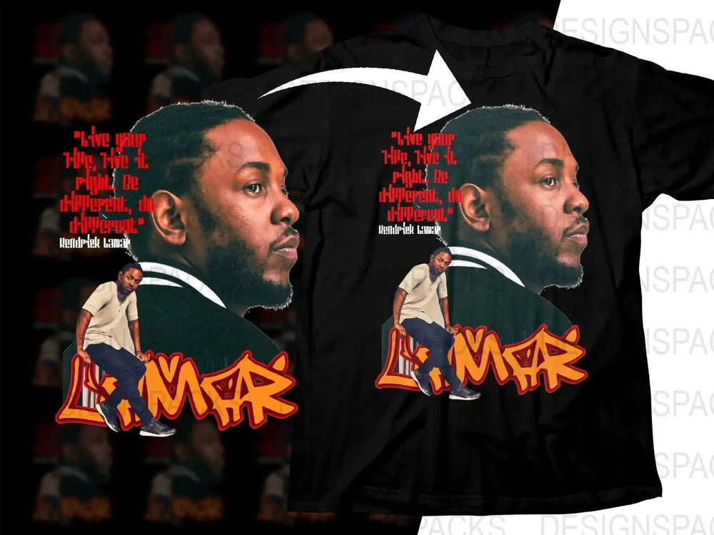 Kendrick Lamar Live Your Life Right Be Different Png Digital Download
