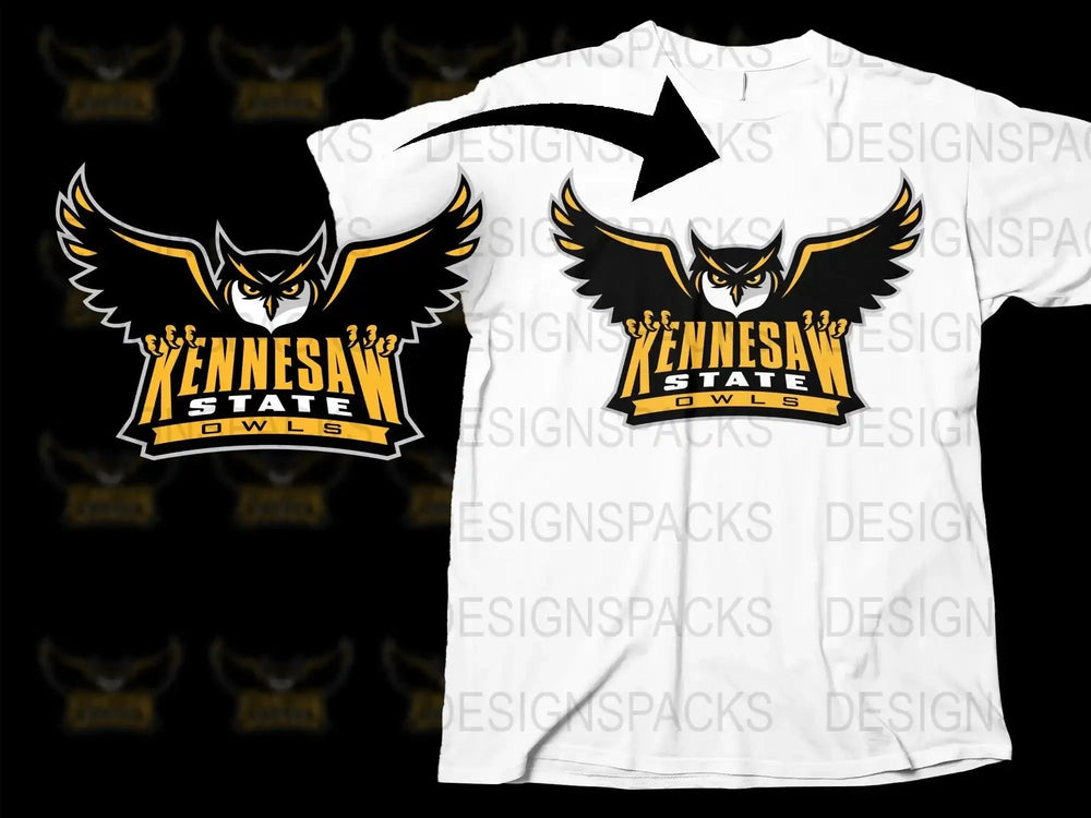 Kennesaw State Owls College Football Png Digital Download