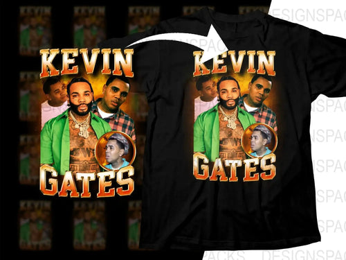 Kevin Gates Artistic Collage Design Graphic Png Digital Download