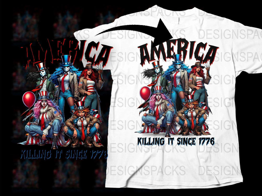 Patriotic T-Shirt, 'I Love America' Graphic, Uncle Sam, Eagles, Vintage Style, Unique American Pride Tee, Perfect for July 4th Celebration