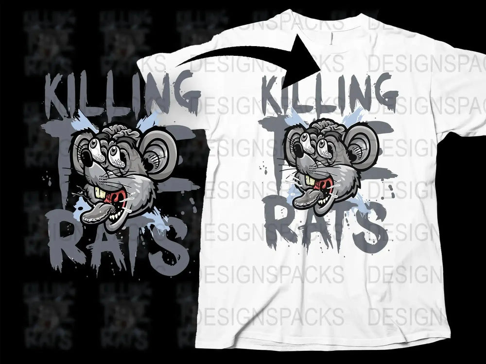 Killing The Rats StreetWear Graphic Png Digital Download