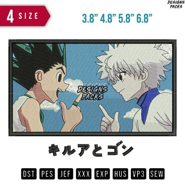 Killua And Gon Embroidery Design