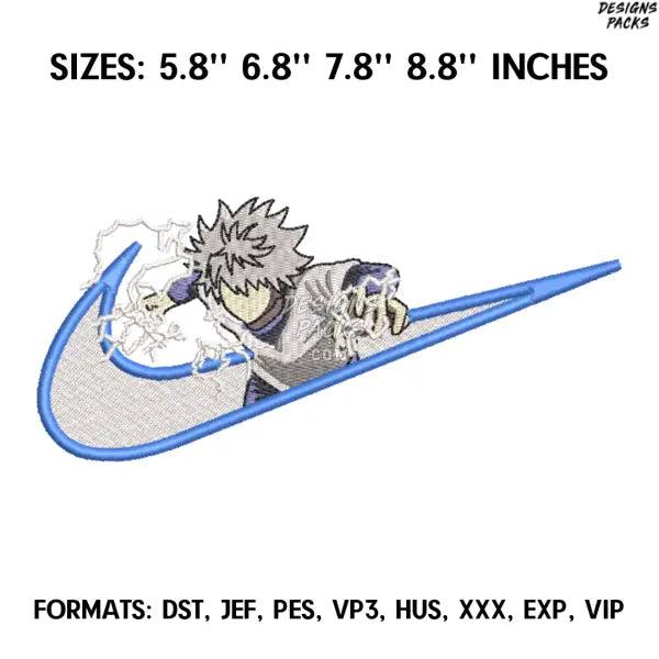 Killua Embroidery Design File/ Hunter x Hunter Anime Embroidery Design/ Machine  Design Pes Dst. Nike Killua Zoldyck