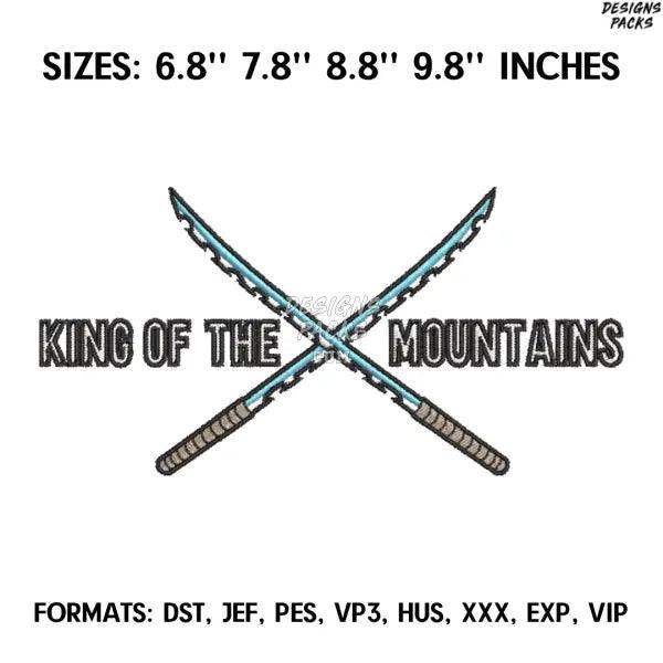 King of the Mountains Embroidery Design File, Kimetsu no yaiba Anime, Machine Embroidery Design, Demon Slayer Anime