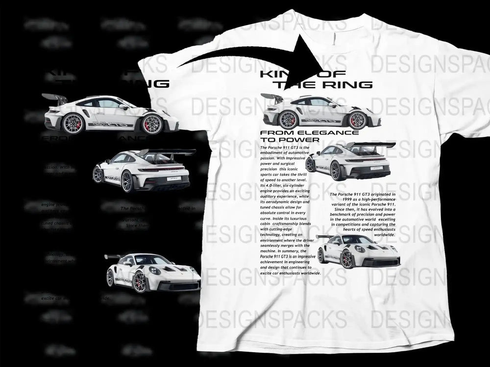 King of the Ring from Elegance to Power Png Digital Download