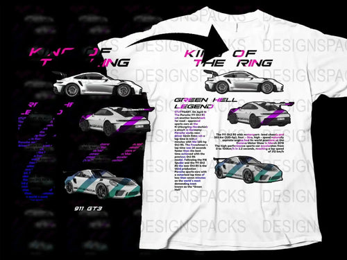 King of the Ring Green Hell Legend Sports Car Png Digital Download