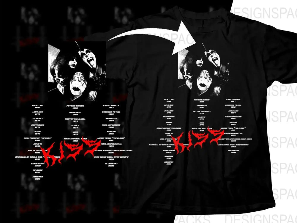 KISS Music Artist Streetwear Png Digital Download