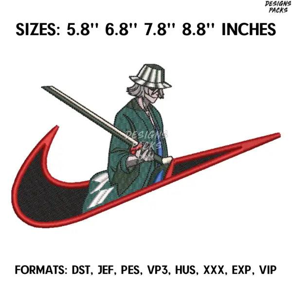 Kisuke Urahara Embroidery Design File, Bleach Anime Embroidery Design, Machine Embroidery, Anime Pes Design Brother