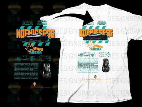 Koenigsegg Agera Ending Series Car Blueprint Png Digital Download