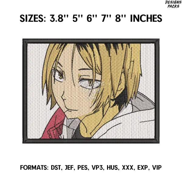Kozume Kenma Embroidery design file pes. Haikyuu Anime, Anime Pes Design Brother