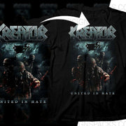 Kreator Band United In Hate Rock Design Png Halftone Digital Download