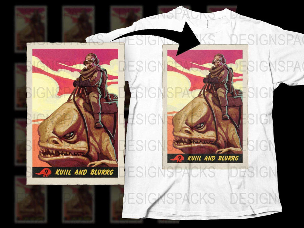 Kuil And Blurrg Unique Graphic Artwork Png Digital Download