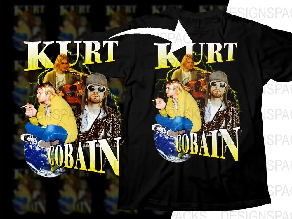 Kurt Cobain Music Bootleg Graphic Unisex Png Digital Download