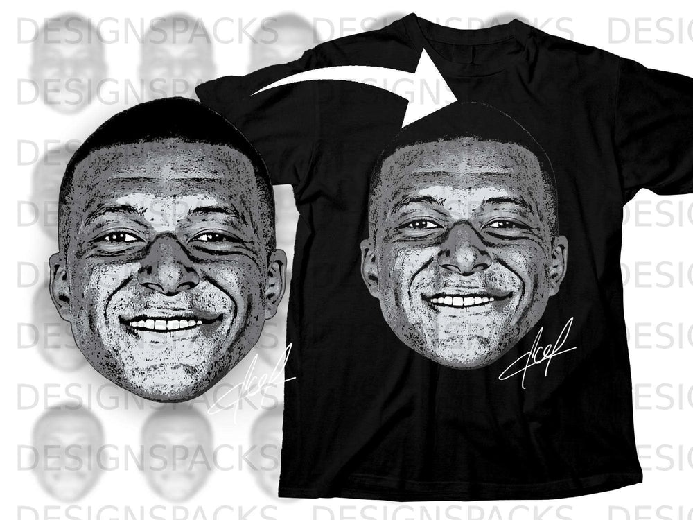 Smiling Face with Signature Graphic T-shirt