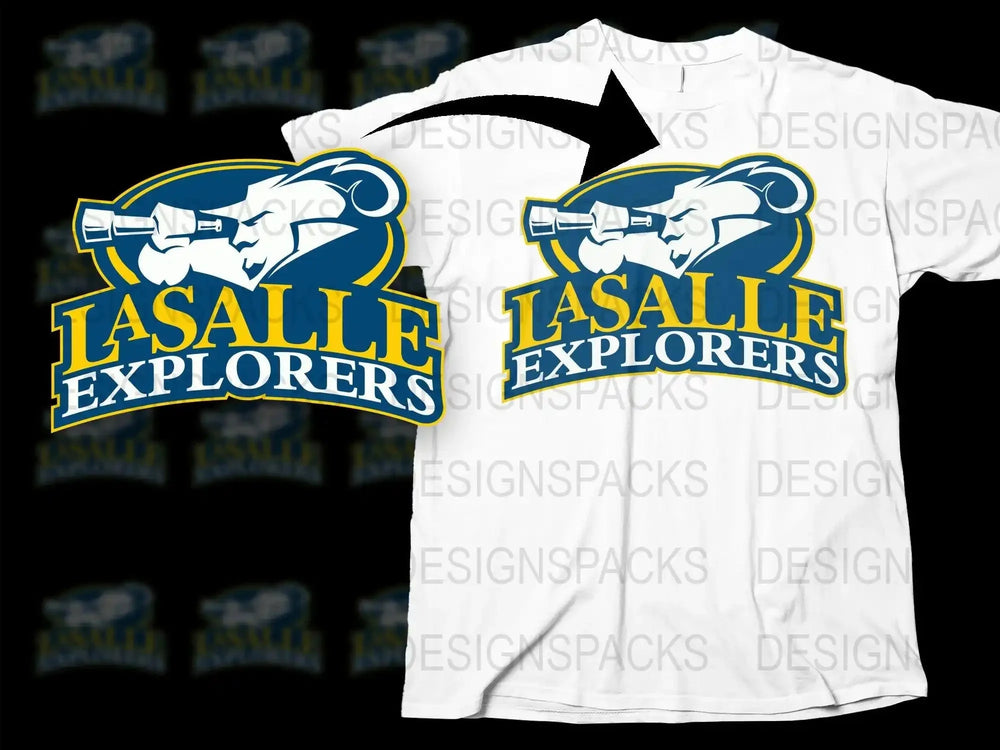 La Salle Explorers College Football Png Digital Download